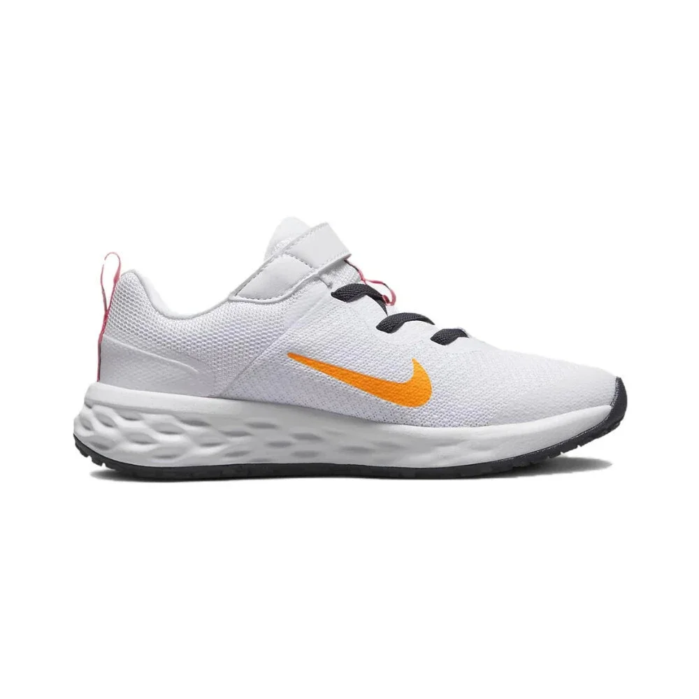 Nike Revolution 6 DD1095-101 Sneakers Kids US 2.5 White Running Shoes RHS9233